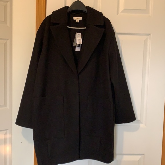 TOPSHOP Single Breasted Coat - Picture 5 of 10